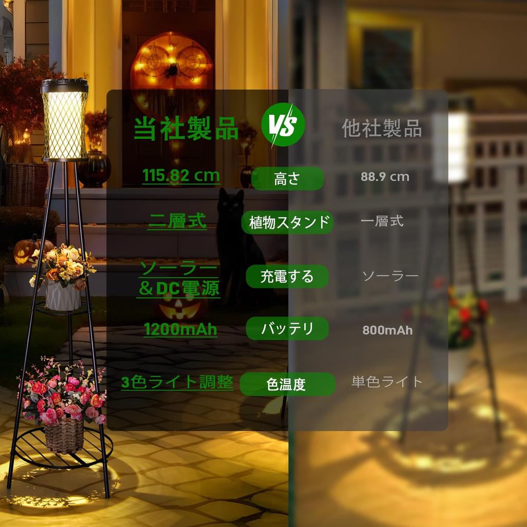 Two Pairs of Outdoor Plant Stent Lamps Waterproof Metal Solar Lights for and and Pathways - Gardens, Patios, Decks, Yards, Porches, Backyards,