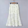 2026 Chic Lace Patchwork 2-Piece Set: Backless Top & High-Waisted Skirt