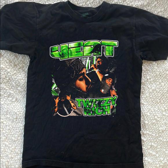 Rare Yeat Rapper Twizzy Rich Album Cotton Black Shirt S to 5XL SN846 S
