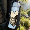 1PC Leopard Love Heart 750ml Color Plastic Sports Water Bottle Leakproof Flip Straw Lid Suitable for Sports Office Home Use