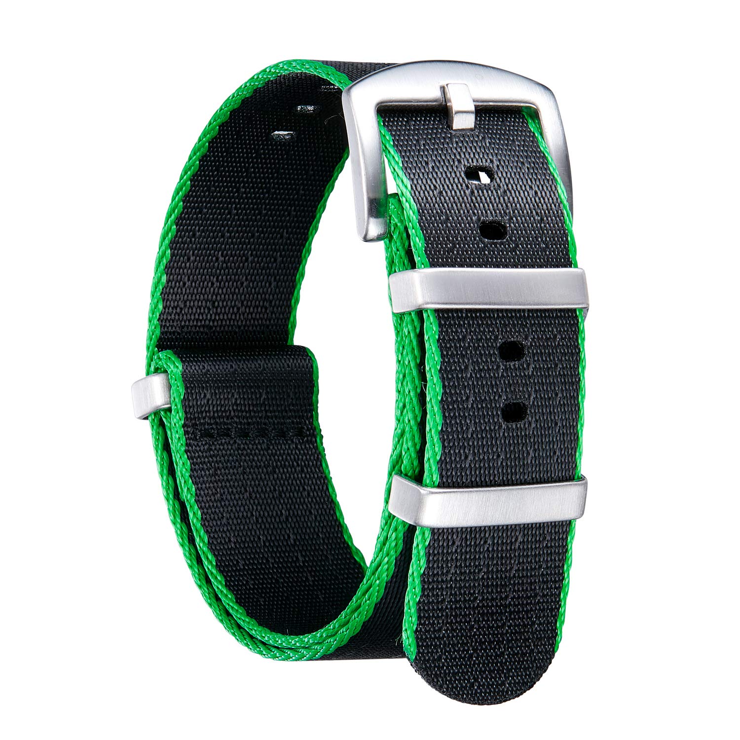 

BINLUN Watch Strap, Thick, G10, Premium, Ballistic Nylon, Multi Color, Replacement Watch Band, Stainless