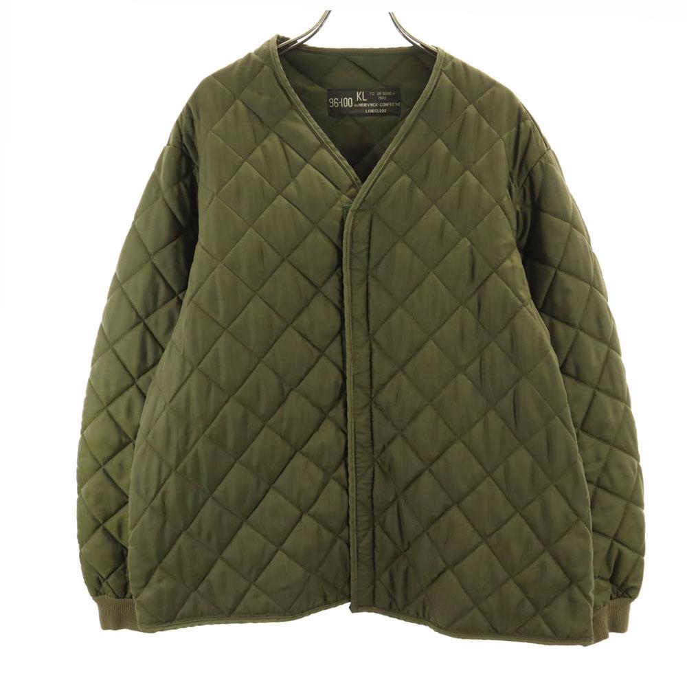 

DUTCH ARMY 70s vintage liner Quilted jacket 96-100 khaki military Men s Used