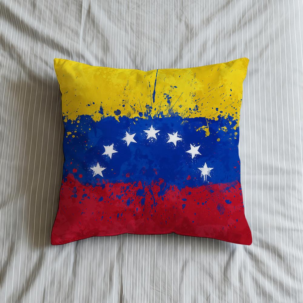 Cushion Cover Art Soft Case For Sofa Living Room Home Comfortable Aesthetic Office Decor Protective Venezuela Pillow Covers