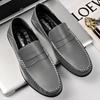 Shoes For Men Autumn New Luxury Flat Leather Shoes Lightweight British Trend Brand Driving Business Men's Shoes 2024