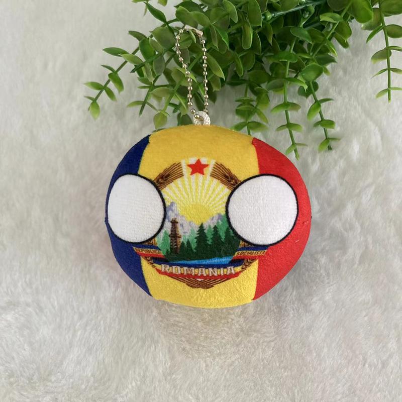 Julegaver Country Ball Plysjdyr 10Cm Polandball Anheng Landsflagg Kuler Countryball Kosedukke