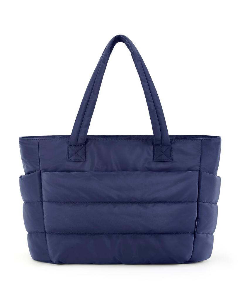 Large Quilted Cott Jacket Tote Bag, Lightweight, Spacious Handbag Shoulder Bags for Work, Travel & Yoga, Fitness, Daily Use