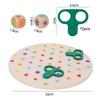 Montessori Matching Game Board Colors And Shapes Learning Puzzle Toy Concentration With Dice Interactive Educational Board Game