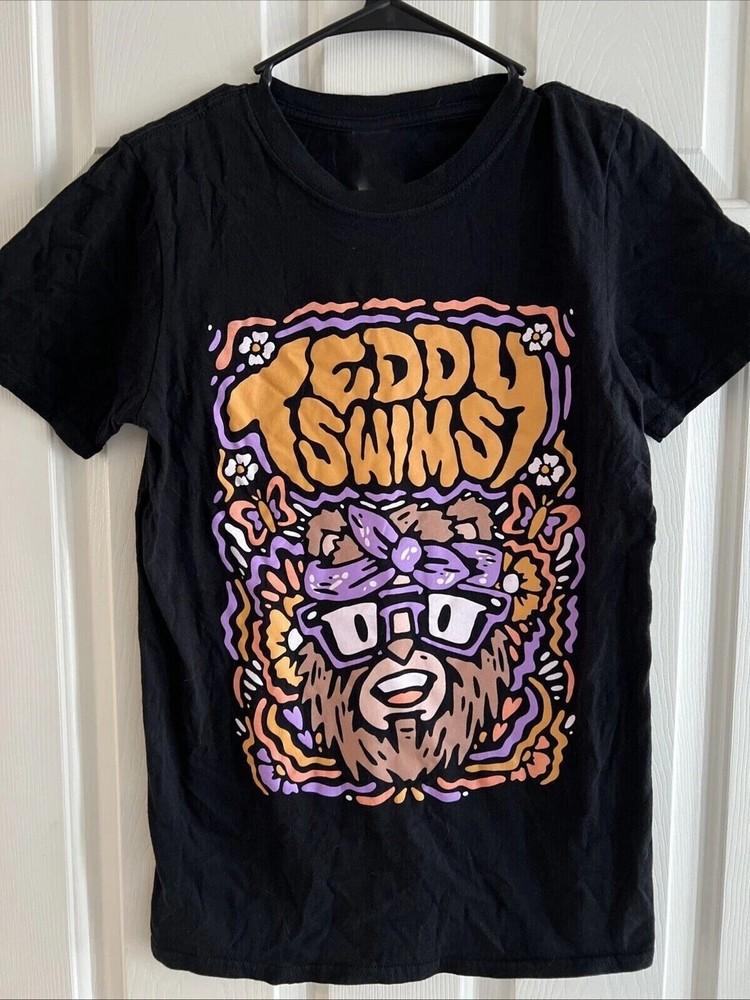 Teddy Swims T-Shirt Black Cotton All size S-345XL Gift Funny Unisex T-Shirt XXXXL