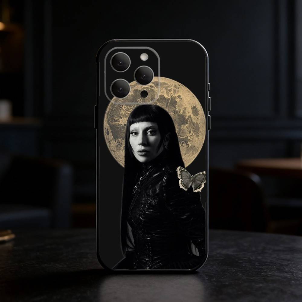 

L-LADY GAGA MAYHEM Phone Case For iPhone 17,16,15,14,13,12,11 Plus,Pro Max,SE4Soft Silicone Black Cover iPhone17PRO