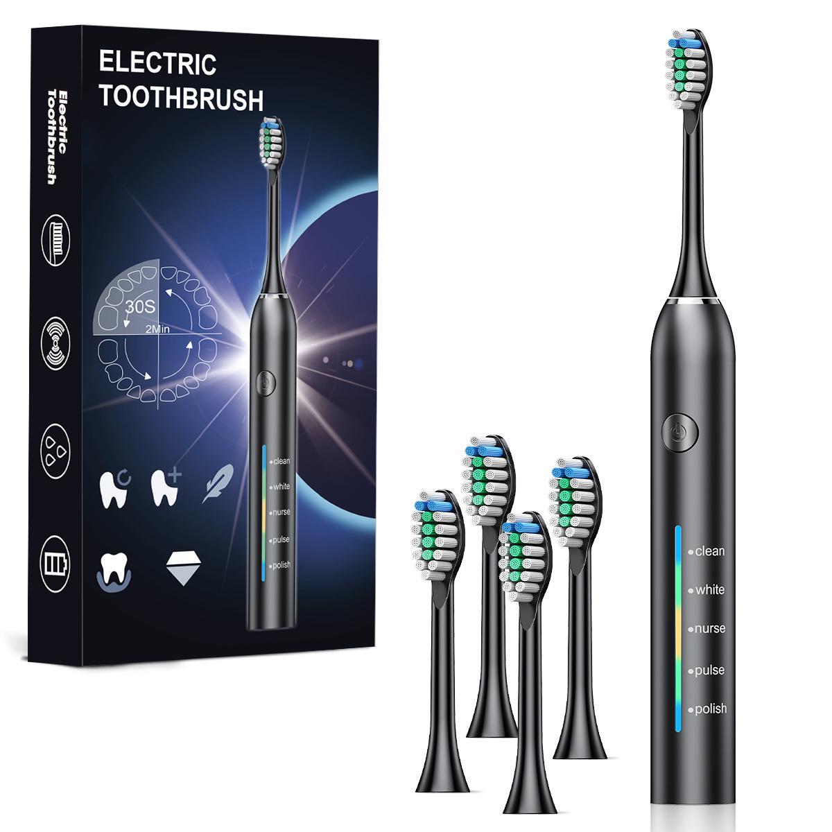 

Smart Electric Toothbrush 2 Brush Heads + Holder + Travel Case білий