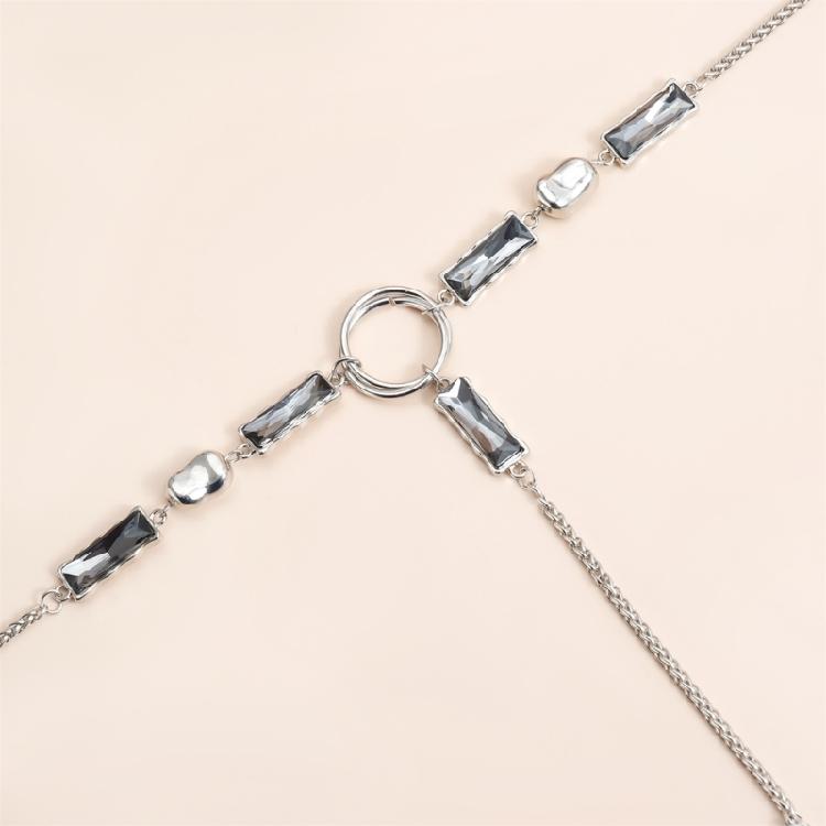 Trendsetting Geometric Y Form Chain Necklace Versatile Design Clavicle Chain Suitable For Casual Or Formal Looks