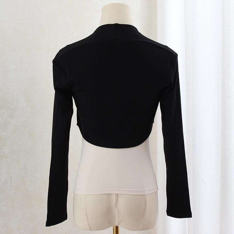 Women's Snowfall Style Cardigan: Lightweight Spring & Autumn Shawl, Cropped Air-Conditioned Jacket, Ballet Dance Camisole.