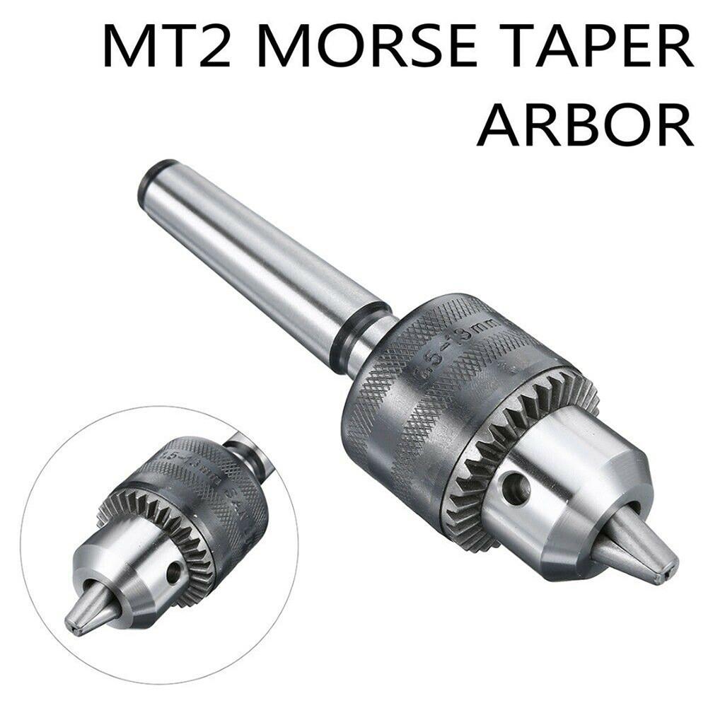 Mini Metal Lathe Tailstock Drill Chuck Tools With MT2 For Morse Taper Shank Machine Tool Functional Parts & Accessories