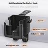 Car Seat Back Organizer with Cup Holder, Phone Mount,and Hooks-Fits Most Vehicles,Holds Water Bottles,Bags-Rear Seat Cup Storage