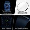 POEDAGAR Luxury Casual Men Clock Stainless Steel Mesh Date Waterproof Luminous Wristwatch Quartz Fashion Watches
