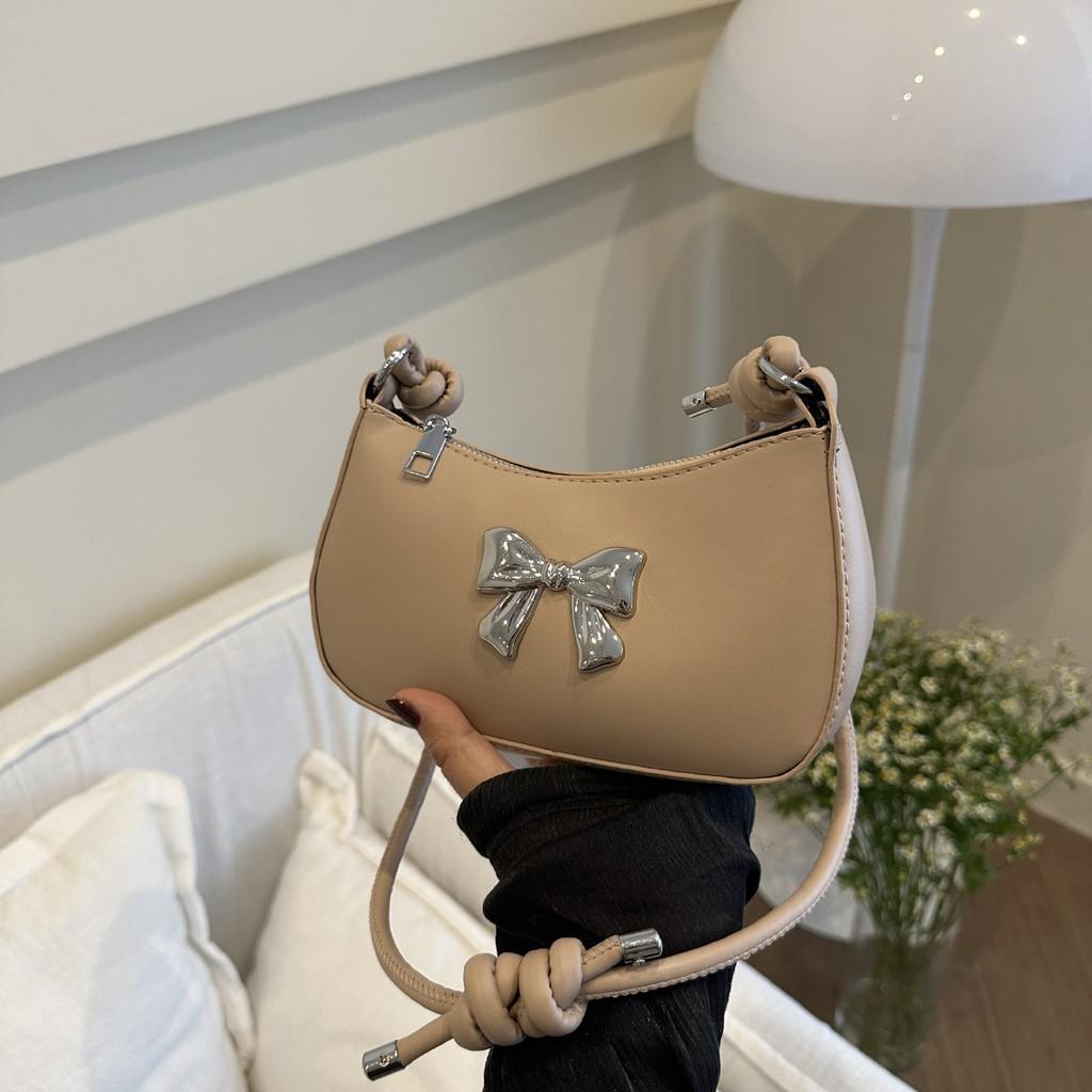 Pu Material Small Square Bag With Zip Closure For Daily Casual Street Style