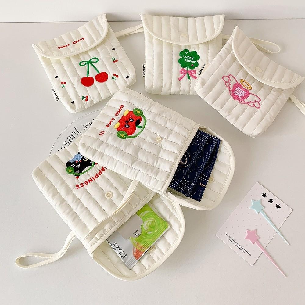 Square Sanitary Napkin Storage Bag Large Capacity Small Storage Bag  Student