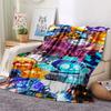 1PC Blox Fruits Patterned Flannel Blanket Suitable For All Seasons for Home Decor Warmth and Comfort Gifts Holiday Present