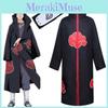 Elegante Traje de Cosplay Naruto Akatsuki Uchiha Itachi Robe Manto Para Fãs