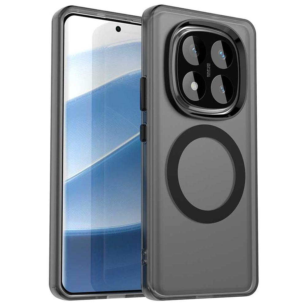 For Xiaomi Redmi Note 14 Pro 5G/Poco X7 5G Magnetic Case PC+TPU+PET Anti-Drop Phone Cover