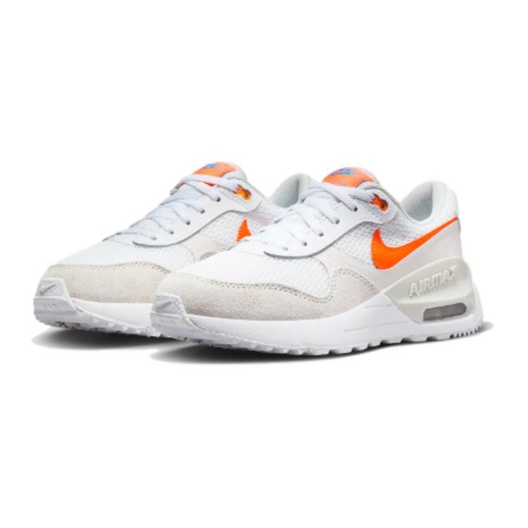 Nike Air Max SYSTM GS White Total Orange Kids Sneakers Phantom Photon-Dust DQ0284-114