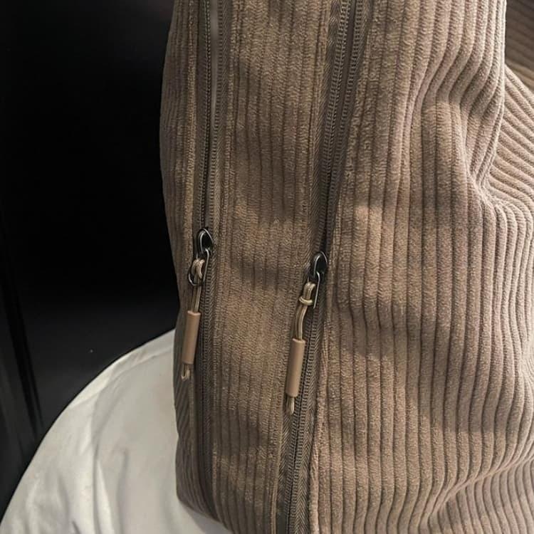 Vintage Corduroy Tote Bag Women's Shoulder Messenger Bag