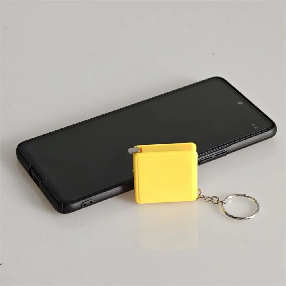 Multifunctional 1M Retractable Ruler Keychain Steel Tape Measure New Mini Measure Tape