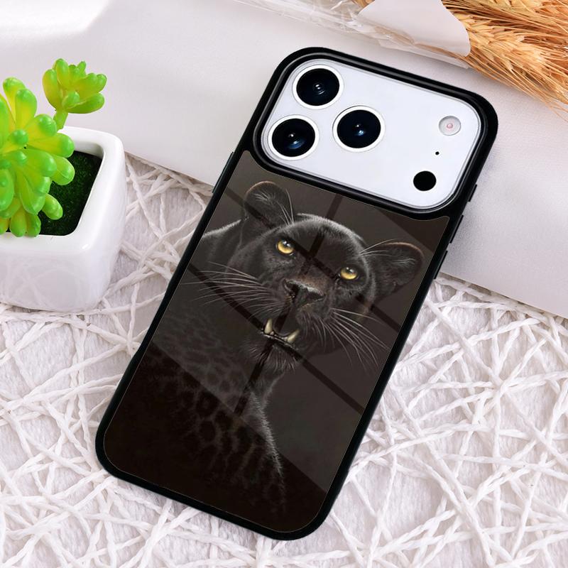 

Animal Panther Phone Case for iPhone 17 Air 16 15 11 12 14 13 Pro Max Shockproof Cover iPhone17 Pro