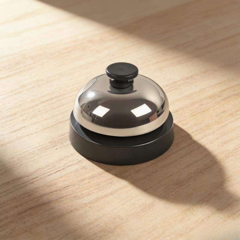 1PC Metal Answering Bell, Restaurant Service Bell, Pet Training Call Bell, Party Game Multi-purpose Metal Bell Ringer