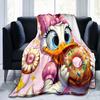 Cute Cartoon Daisy Duck Blanket Soft and Comfortable Perfect for Home Décor Bedroom Living Room and Sofa Throw