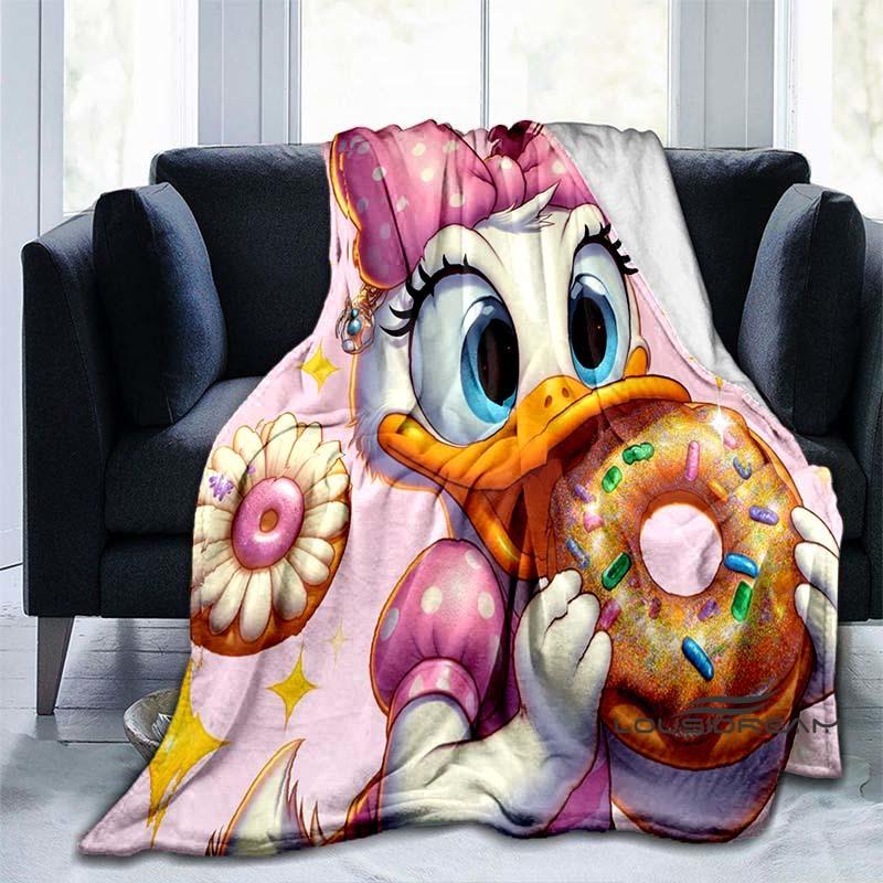 Cute Cartoon Daisy Duck Blanket Soft and Comfortable Perfect for Home Décor Bedroom Living Room and Sofa Throw