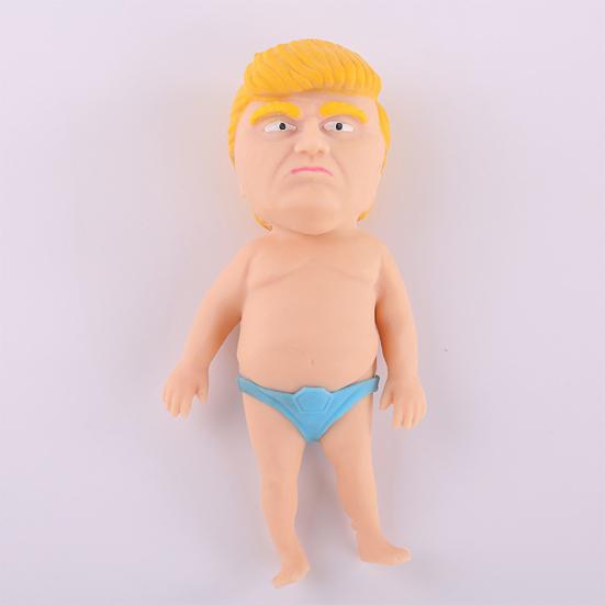 Former President Squishes Toy Removable Underpants Slow Rebound TPR Stress Relief Cartoon Figure Squeeze Sensory Fidget Toy Kids Adults Gift