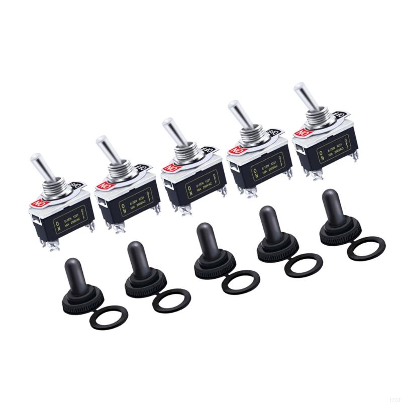 2025 New 12mm Mount Marine Toggle Switches 15A 250VAC SPST Waterproof for Yacht Car DIY