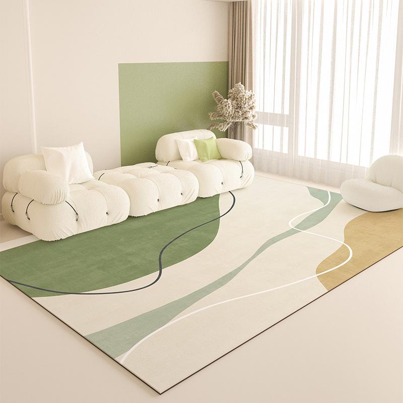 Summer Carpet Bedroom Mat Floor Mat Light Luxury Living Room Sofa Anti-Slip  Easy Care Blanket Home Decoration