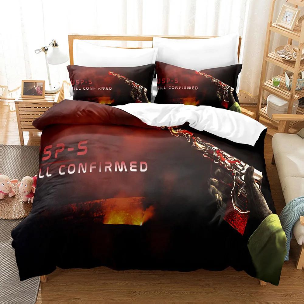 

Bedding Set Down Duvet Cover Bedroom Bed Cover Single and Double King Size Quilt Cover Home Textile 2/3pcs EU single(135x200cm)