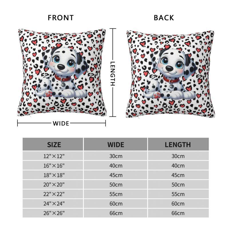 Custom Dalmatians Disney Cartoon 101 Luxury Throw Pillow Cover Living Room Decoration Dog Anime Kawaii Car Cushion