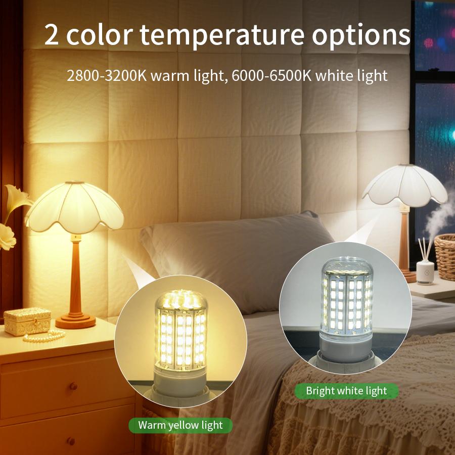 E27 LED Light Bulb E14 Corn Bulb Lamp Ceiling Chandeliers Lampada LED Lights 72 96 LEDs No Flicker AC220V 240V 5730 SMD Bombilla