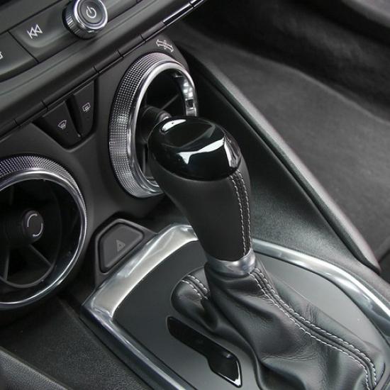 Interior Gear Shift Head Knob Trim Decor Cover For Chevrolet Camaro 2017+ Black