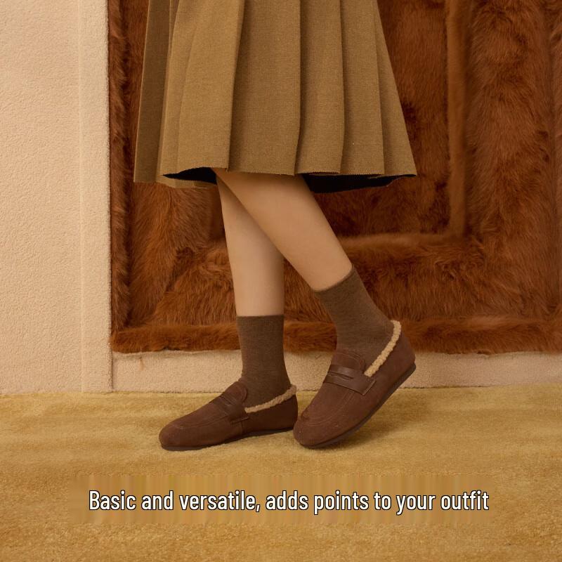 Youkeshu Women's Antibacterial Cotton Mid-Calf Socks