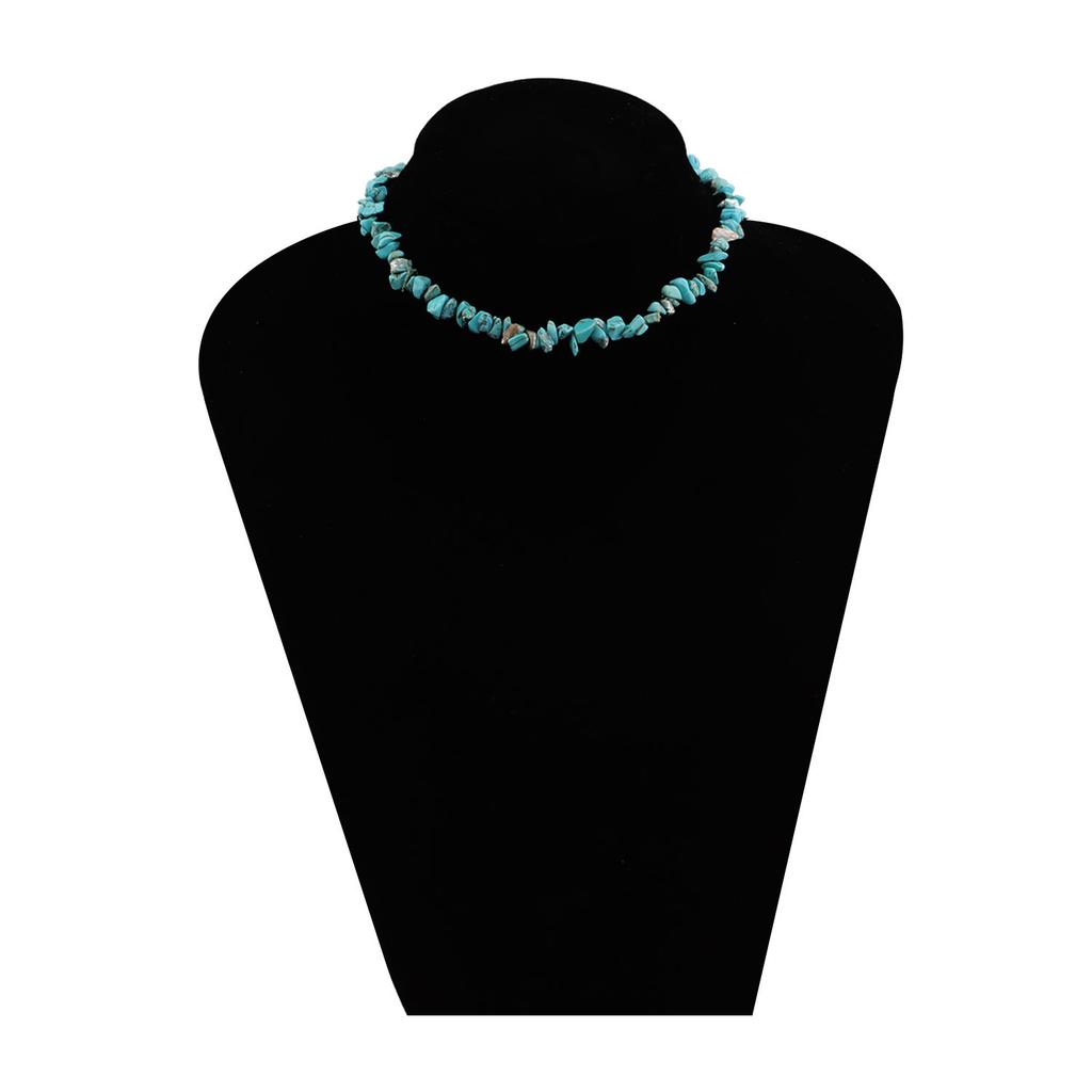 Europe, America, Irregular Turquoise Neck Chain Necklace Women, Popular New Handmade Personalized Items
