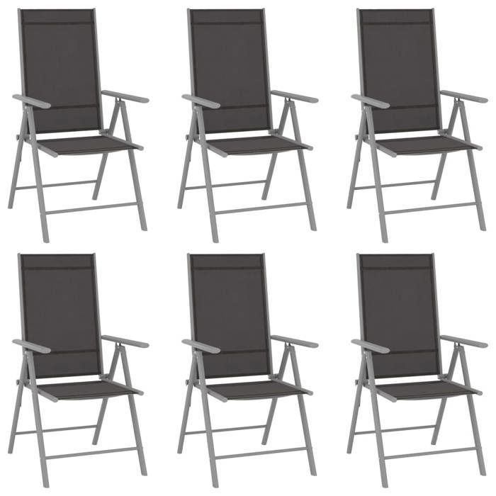 VidaXL 7-Piece Garden Dining Set Table and Outdoor Dining Chairs Patio Furniture 3070636