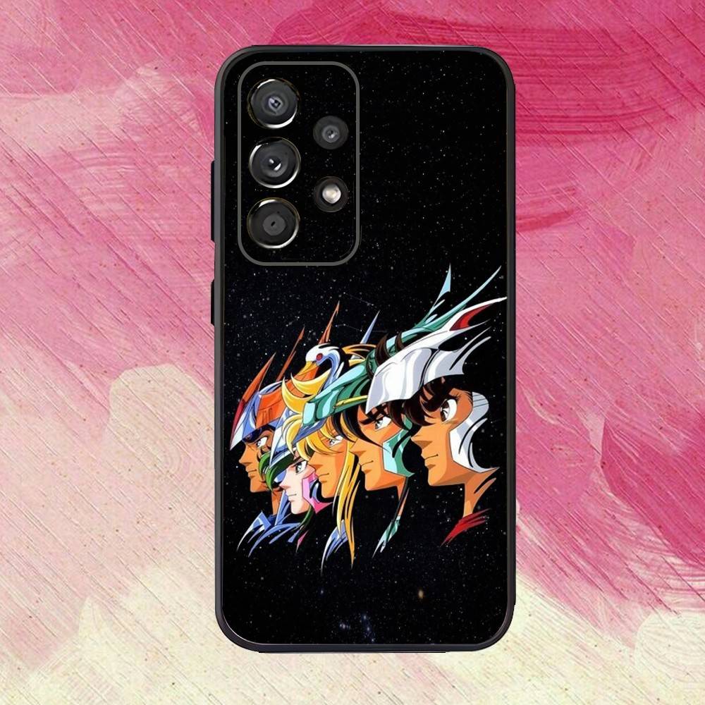 S-Saint Seiya12 Knights Zodiac Phone Case For Samsung S25,S24,S21,S22,S23,S30,Ultra,S20,Plus,Fe,Lite,Note,10,9,5G Black Cover