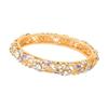 Romance Hollow Out Fish Tail Spring Bracelet Zinc Alloy Hand Chain with Brilliant Rhinestones Accent Assorted Color