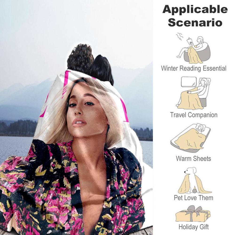 Customize Photos Personalized picture Blanket Multi-purpose Customizable Blanket Durable Comfort Versatile for Seaside Couch Picnics Bedding
