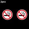 2/5pcsNo Smoking Sign Sticker Indoor Outdoor Office Coffee Shop Library Train No Smoking Adhesive Sticker