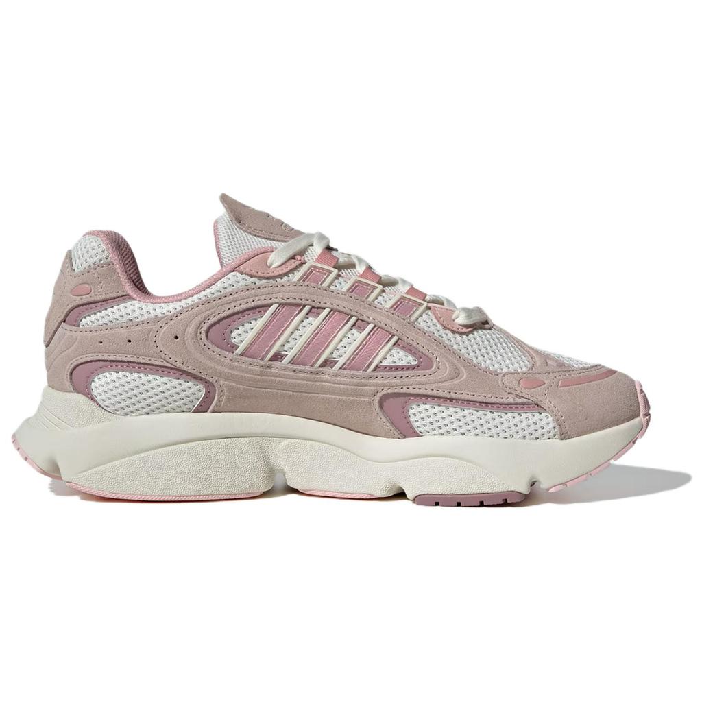 Adidas Originals Ozmillen Retro Classic Slip-Resistant Durable Low-Top Lifestyle Casual Shoes Unisex Casual Shoes Pink White IH3376