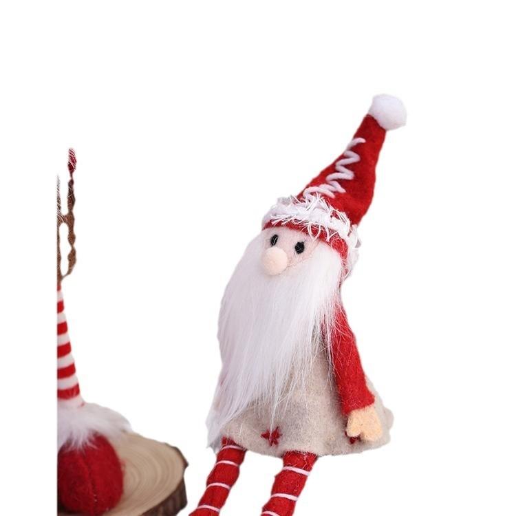 Kerstman Beeldje Met Modern Ontwerp Voor Feestelijke Decoratie