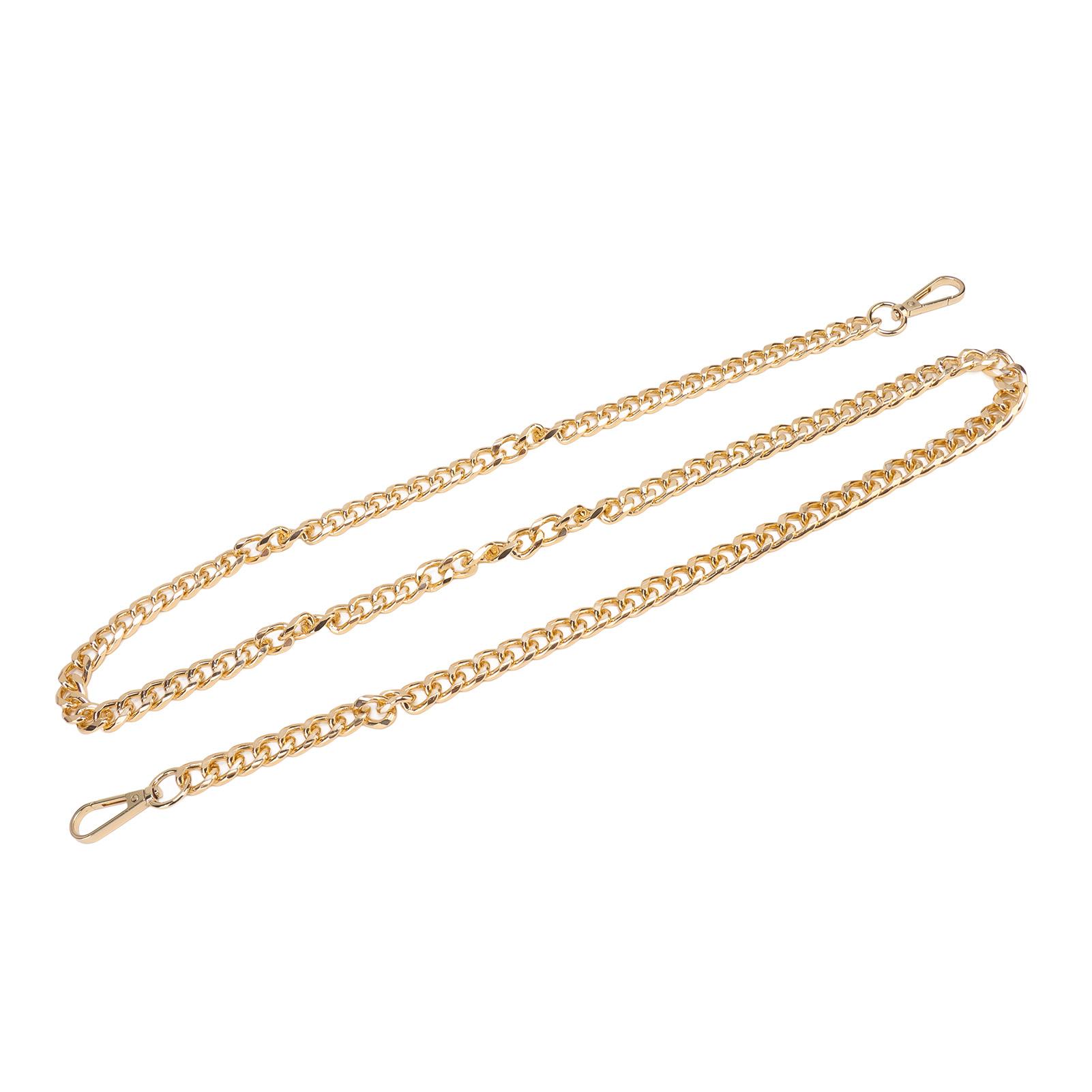 

8 шт. Цепочка панцирного плетения с 8-сторонней фрезерованной прямой пряжкой 1,2 метра DIY декоративная цепочка панцирного плетения для ювелирных изделий золотой