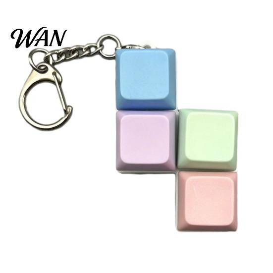 Decompress Fidget Toy Colorful Keyboard Toys Mechanical Button Clicker Keychain Travel Stress Creative for Adults Work Anxiety Relief Mental