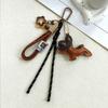 Bag Charm Braided Rope Bag Pendant For Women Bags Nylon Woven Charm Pendant Retro Bulldog Pendant Bag Accessories